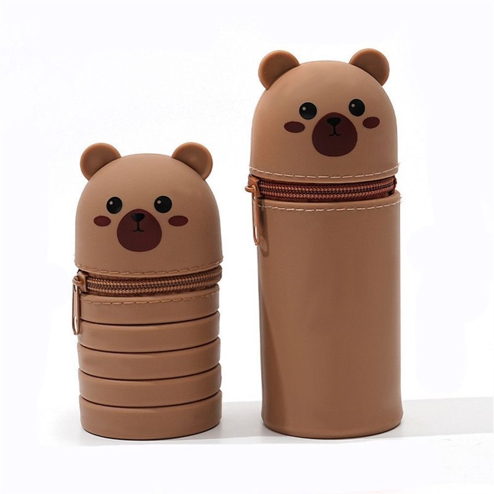 【Clearance Markdowns】 New Pencil Case Cartoon Desk Organizer Stationery Storage Bag Stationery With Zipper Animal Shape Pen Pouch.