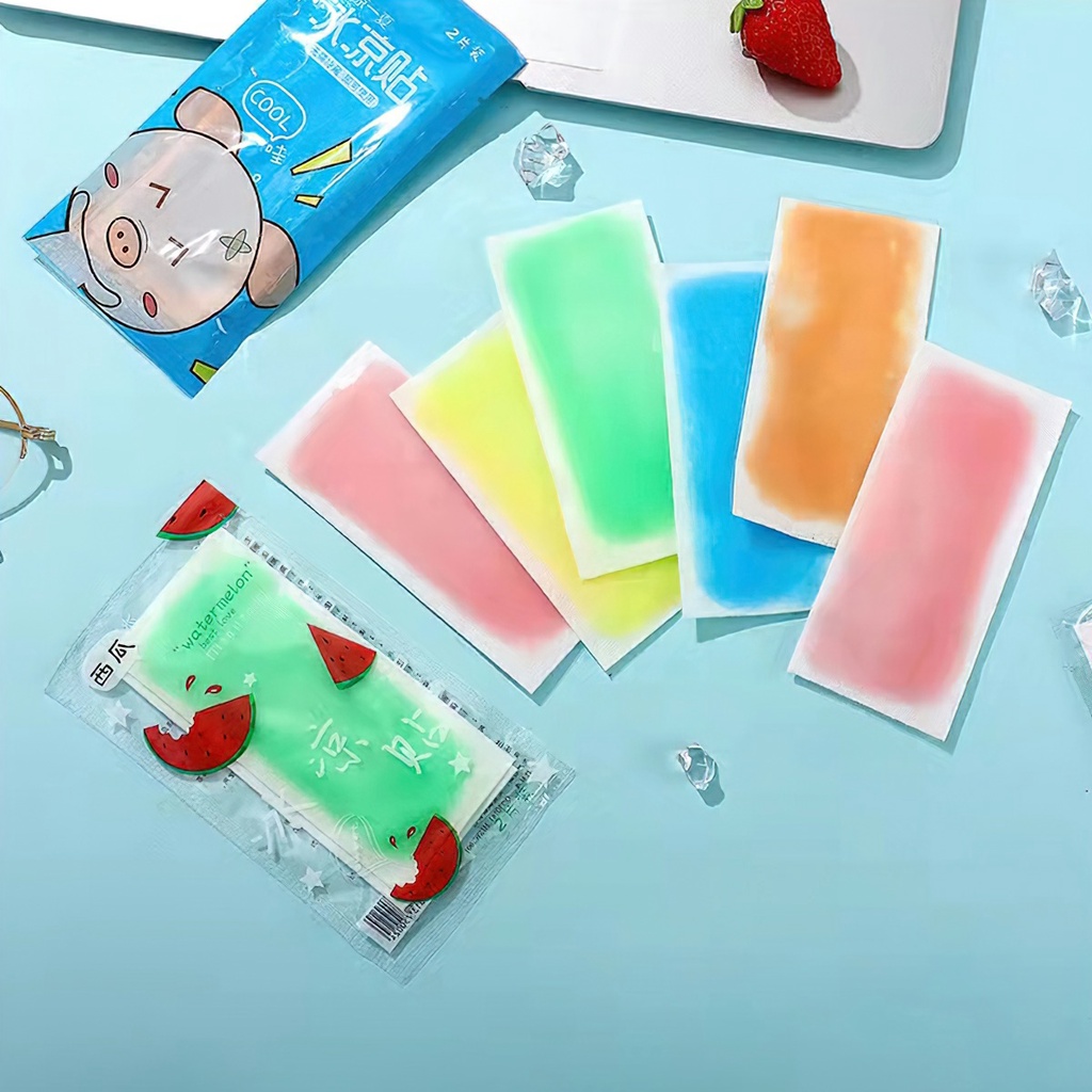 Set 2 Miếng Dán Pad Lạnh / Miếng Dán Làm Mát / Hạ Nhiệt / Giải Nhiệt Hạ Sốt -Aeneas Shop