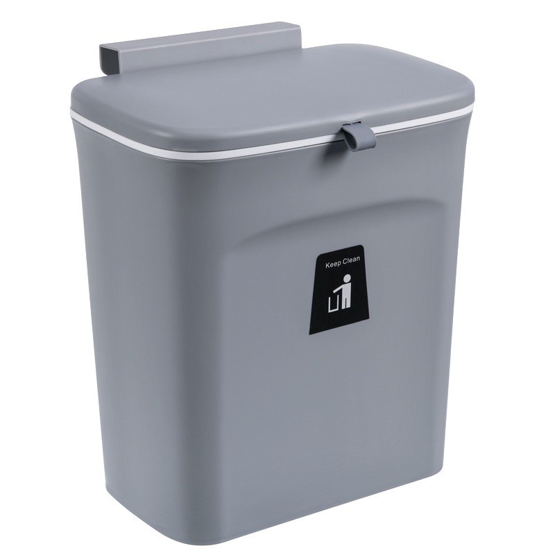Thùng Rác Thông Minh 9L Kẹp Tủ, Dán Tường