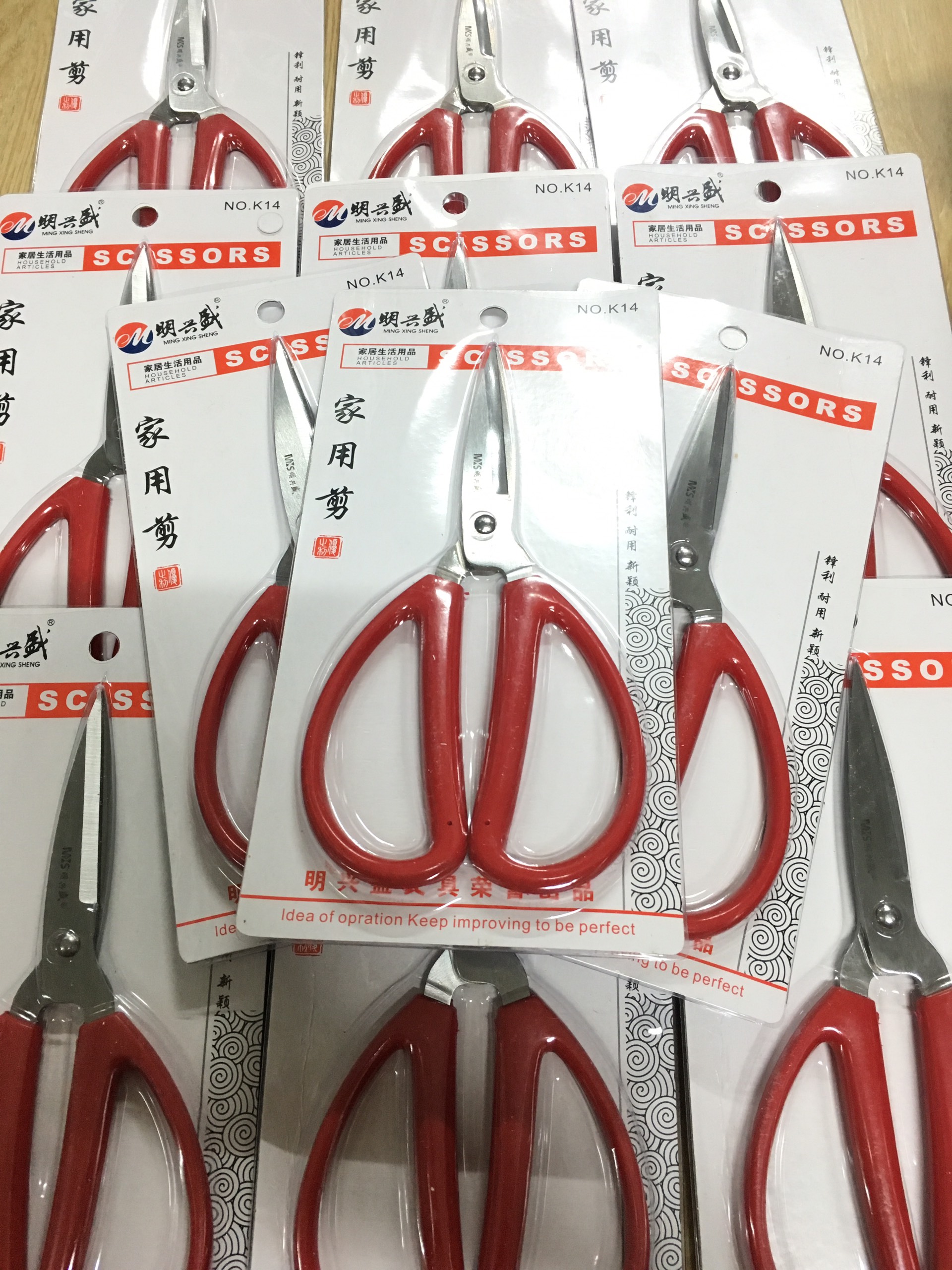 Kéo Cán Đỏ - Cắt thực phẩm , vải, giấy, vv