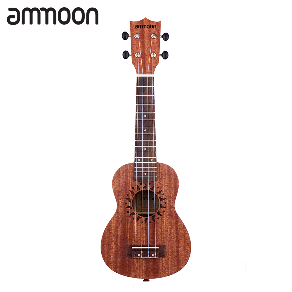 21 Inch Wooden Acoustic Ukulele Ukelele Uke Sapele Wood