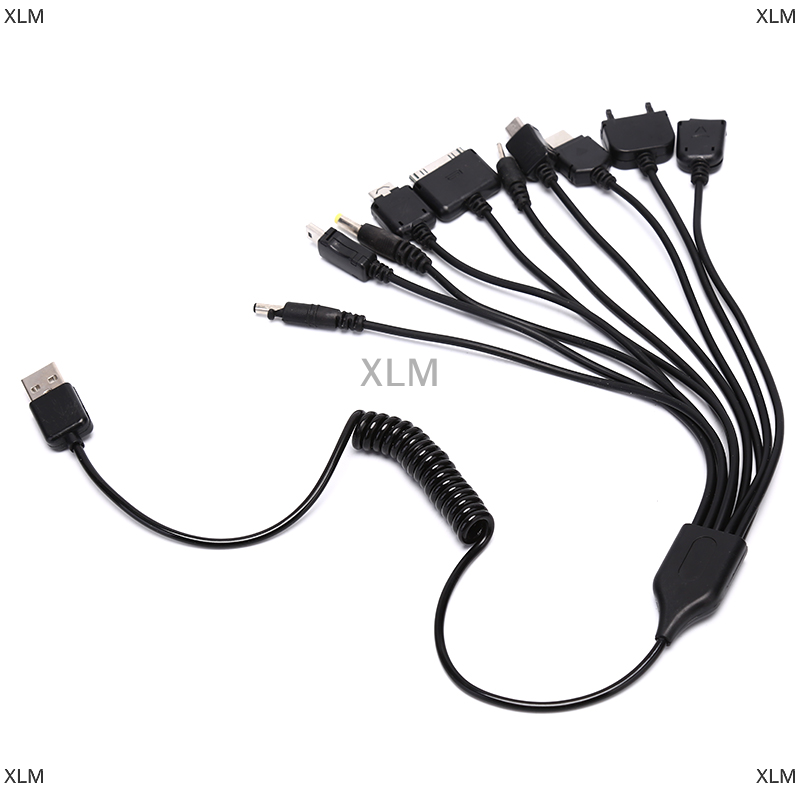 XLM Cáp sạc USB trò chơi điện thoại di động đa năng 10 trong 1 thông dụng