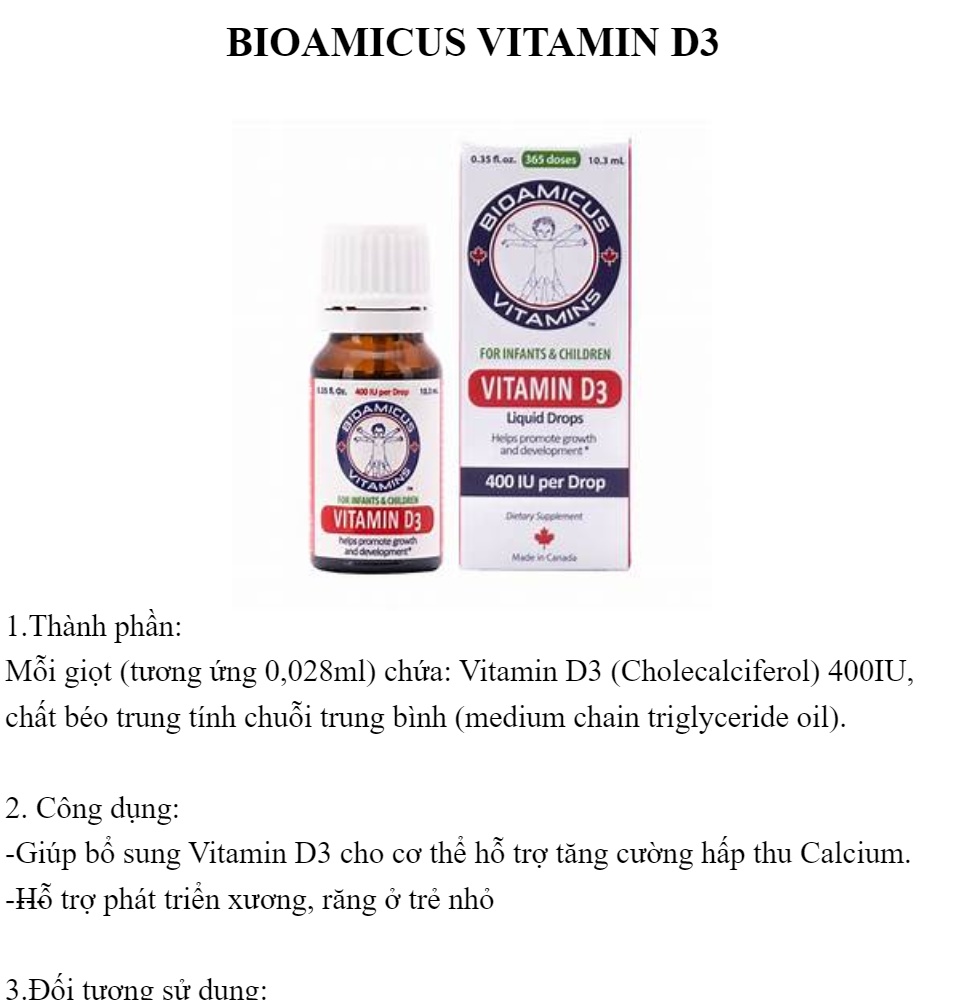 Bioamicus Vitamin D3