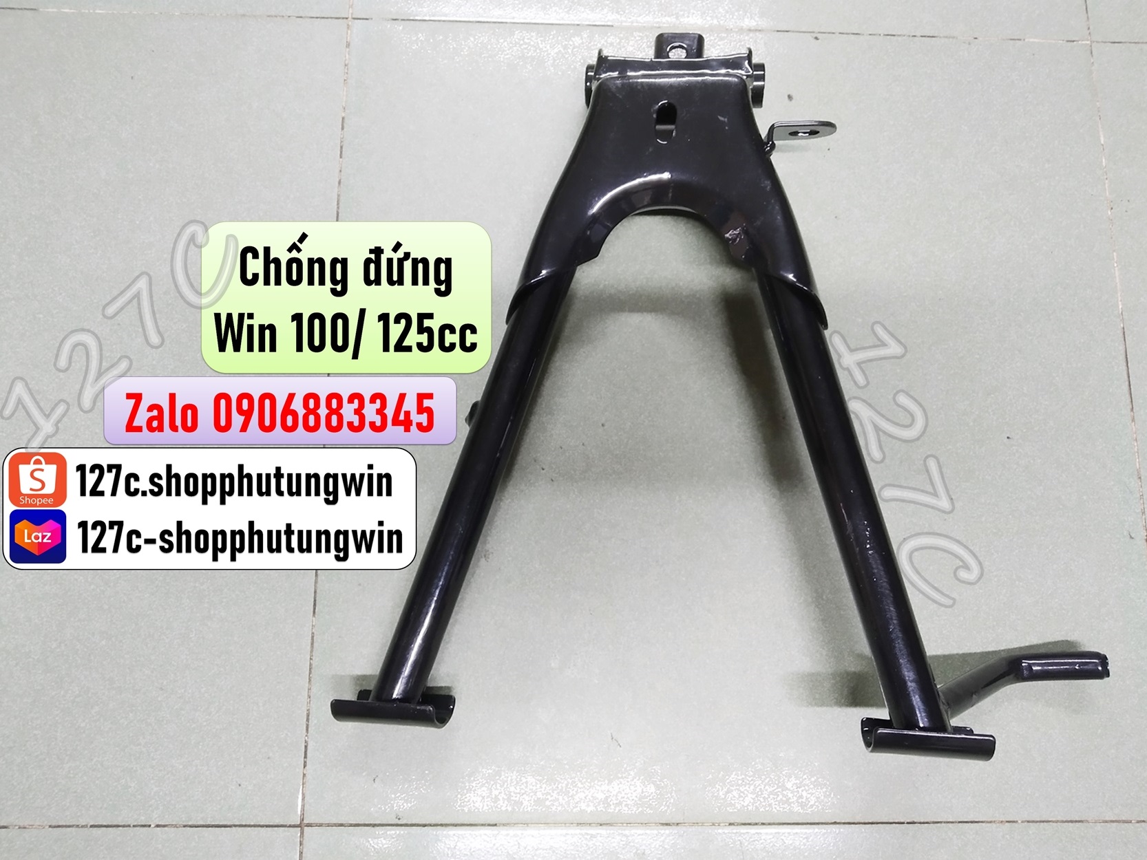[HCM] Chống đứng Win 100/ 125cc (+thêm lò xo và mặt trăng chữ C)