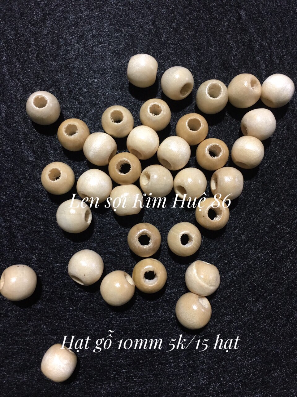 Hạt gỗ  trang trí, làm túi tỏi