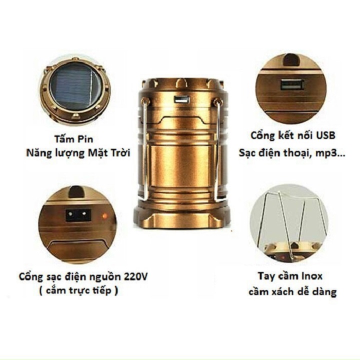 ĐÈN BÃO NĂNG LƯỢNG MẶT TRỜI KIÊM SẠC DỰ PHÒNG