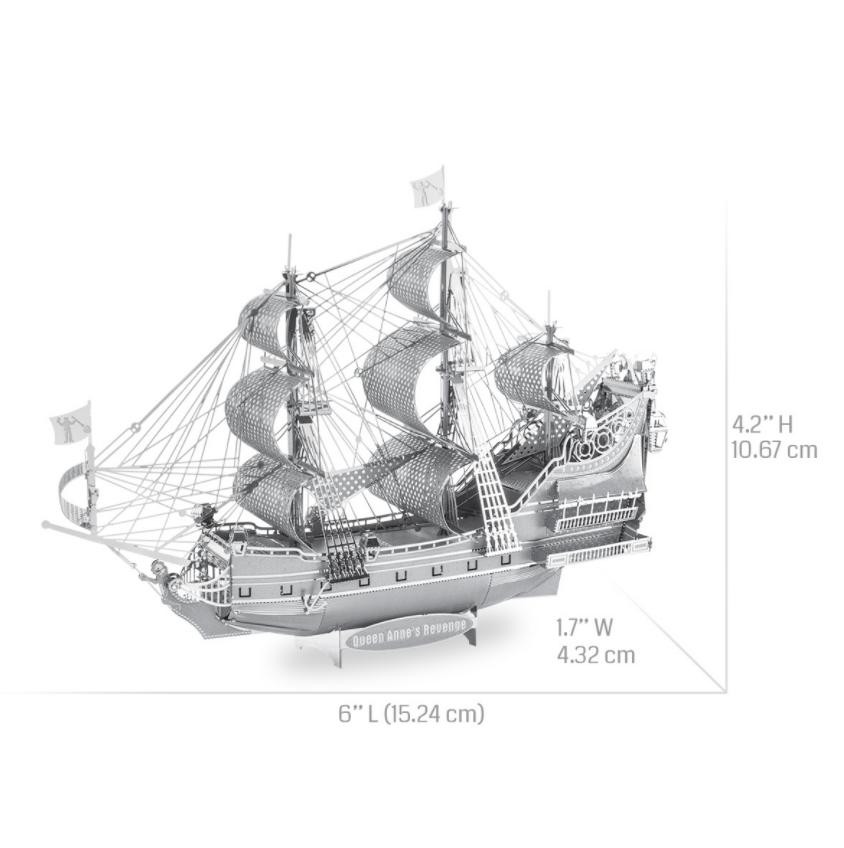 Sanhe Hand-made Metal Puzzle Queen Anne 3D Metal Model Creative 3D Puzzle Model