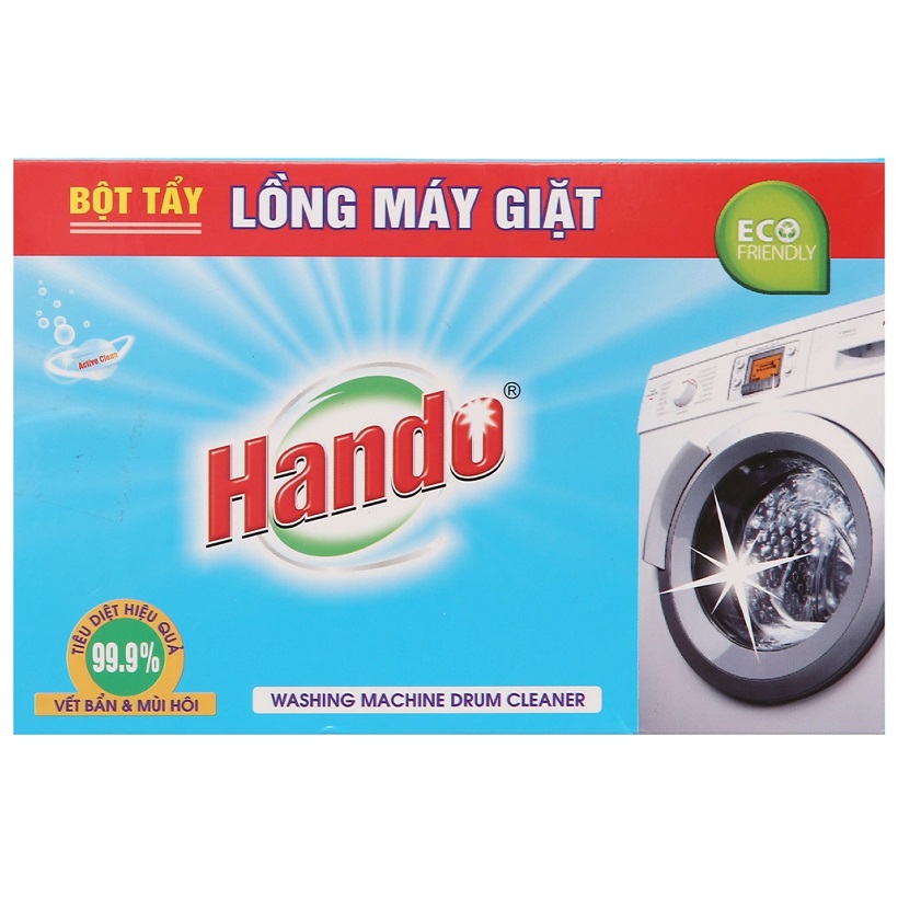 Hộp bột tẩy vệ sinh lồng máy giặt hando 200g hộp 2 x 100g hd10 - ảnh sản phẩm 2