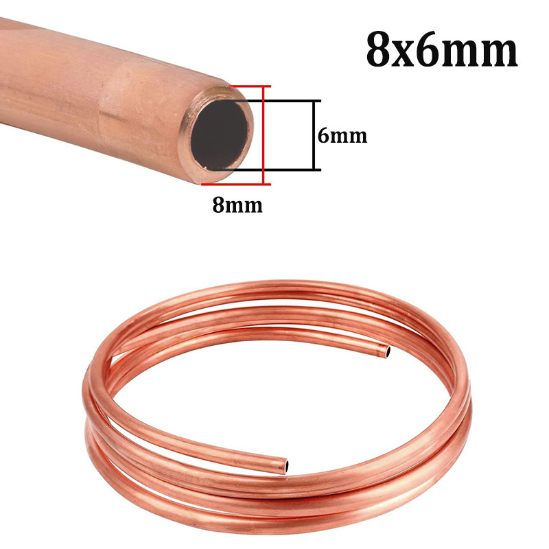 1M Soft Copper Tube Coil OD 28mm ID 16mm Pure Coppers Wire Pipe Air
