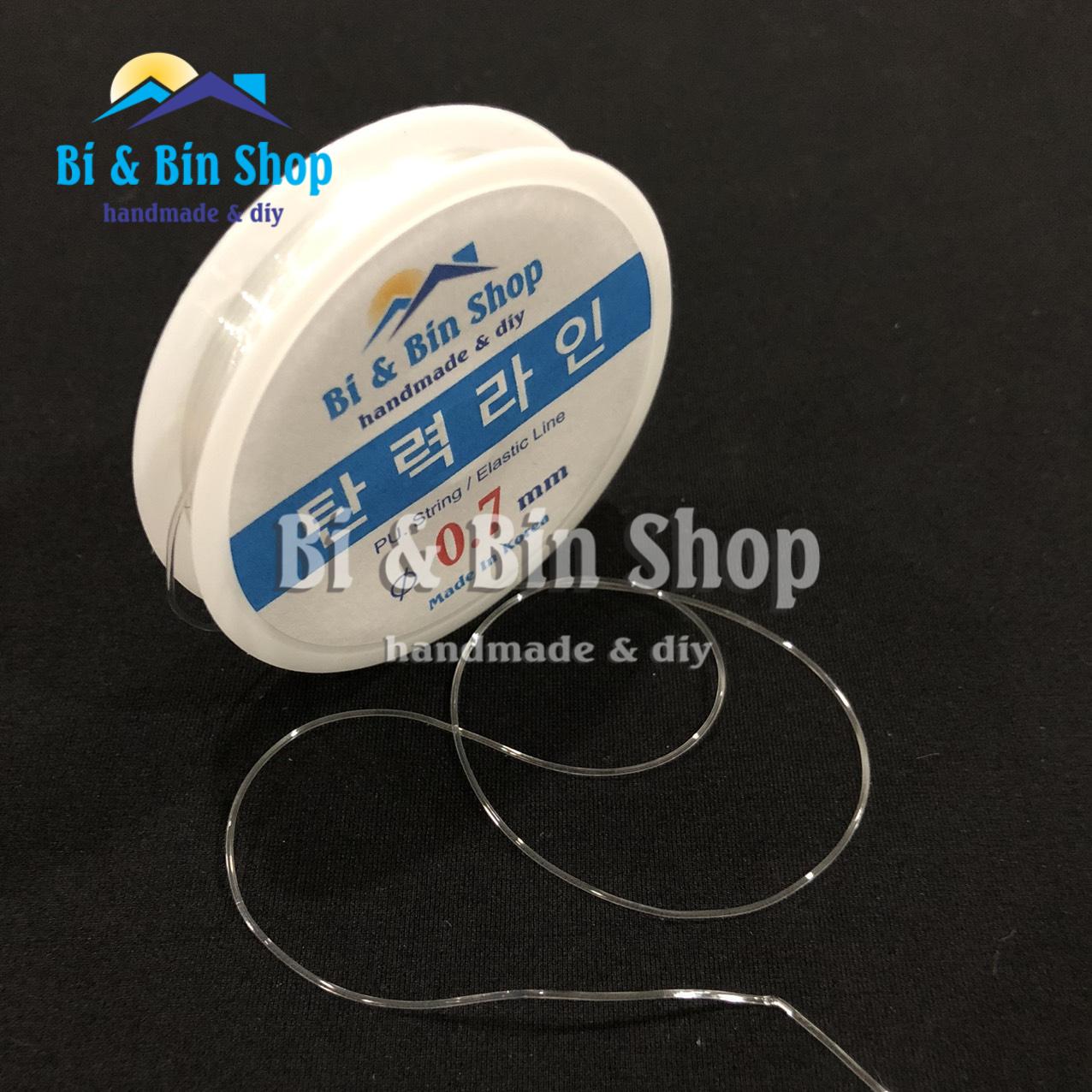 Cuộn cước hàn quốc co giãn xỏ hạt chuỗi làm vòng đeo tay, làm trang sức thủ công