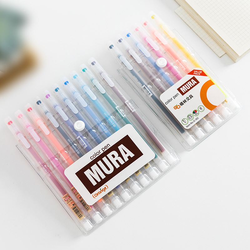 %E3%80%90The%20Quiet%20Page%E3%80%916/10/12%20Color%20Pen%20Set%20Transparent%20Mura%20Style%200.5mm%20Ballpoint%20Gel%20Ink%20Roller%20Ball%20Pens%20Marker%20Liner%20Drawing%20Office%20School%20A6127%20-%20Image%203