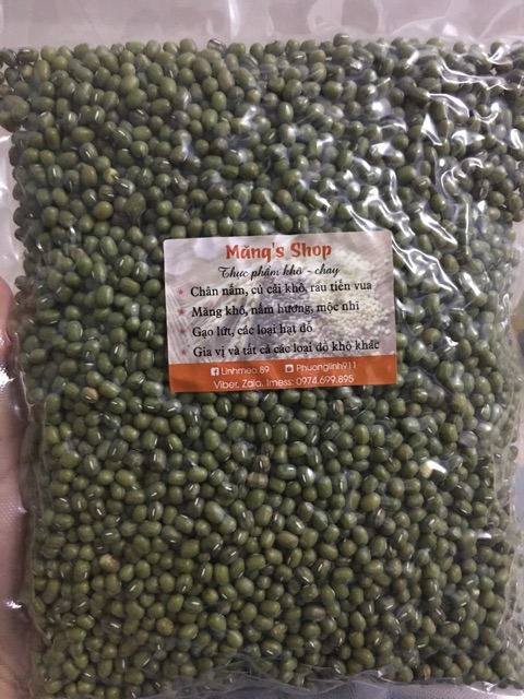 Đậu xanh quê nguyên hạt loại 1 : Thơm - Bở (1kg Hút chân không)