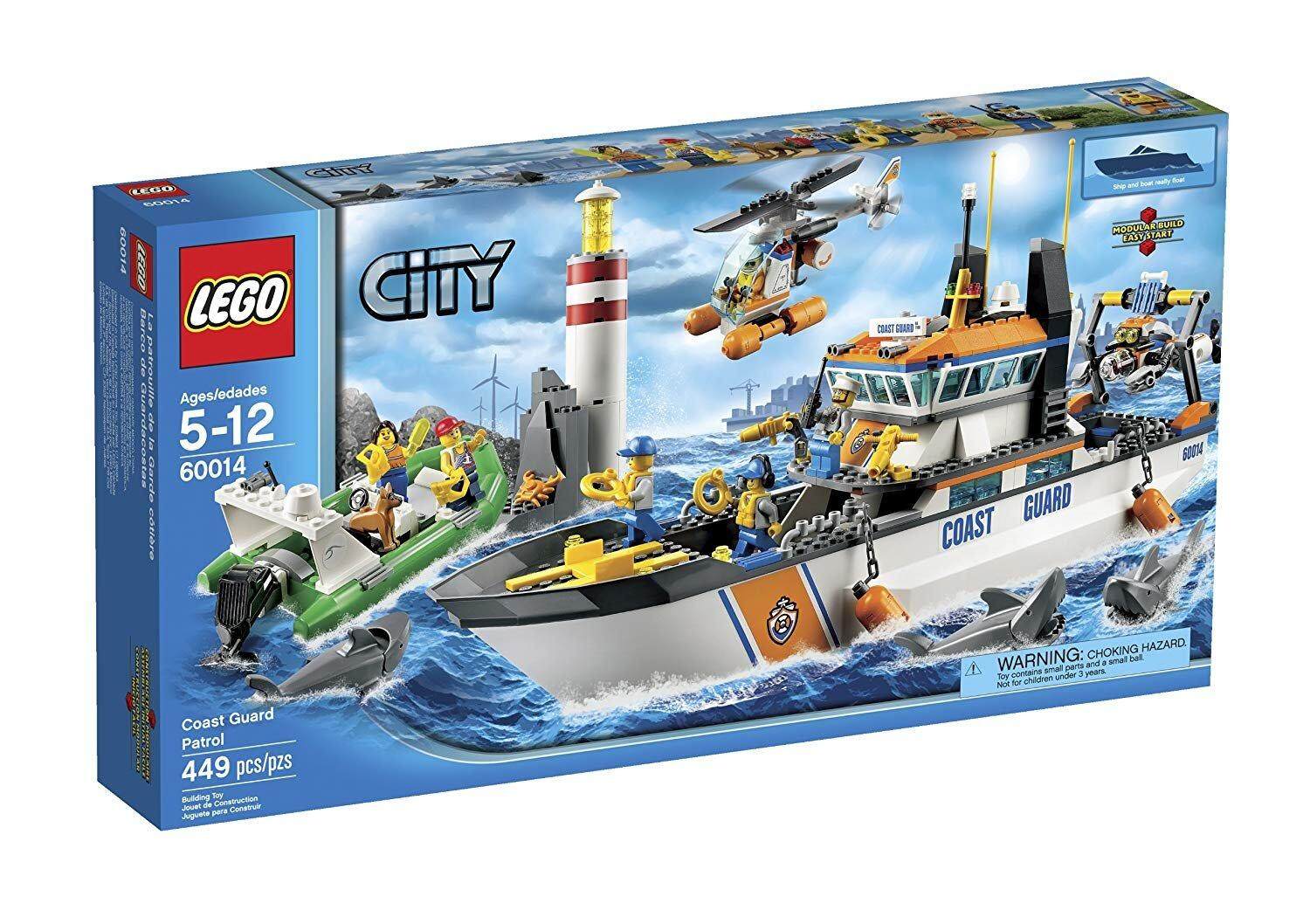 Lego® 60014 city coast guard patrol 449pcs 5+ đồ chơi lắp ráp lego