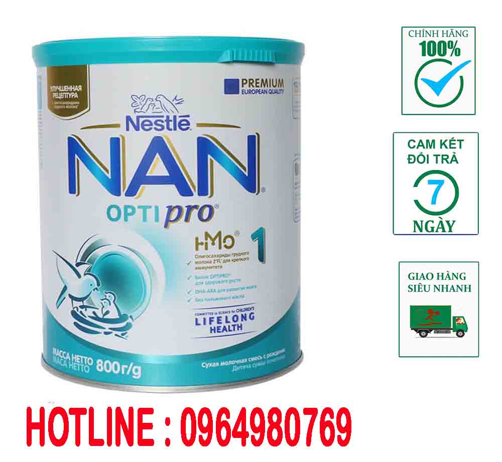 Sữa NAN NGA Số 1 800G (trẻ từ 0 – 6 tháng)