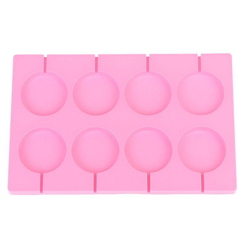 8 Holes Silicone Mold Big Round Lollipop Mold Cake Decorating Tools Kitchen Tool