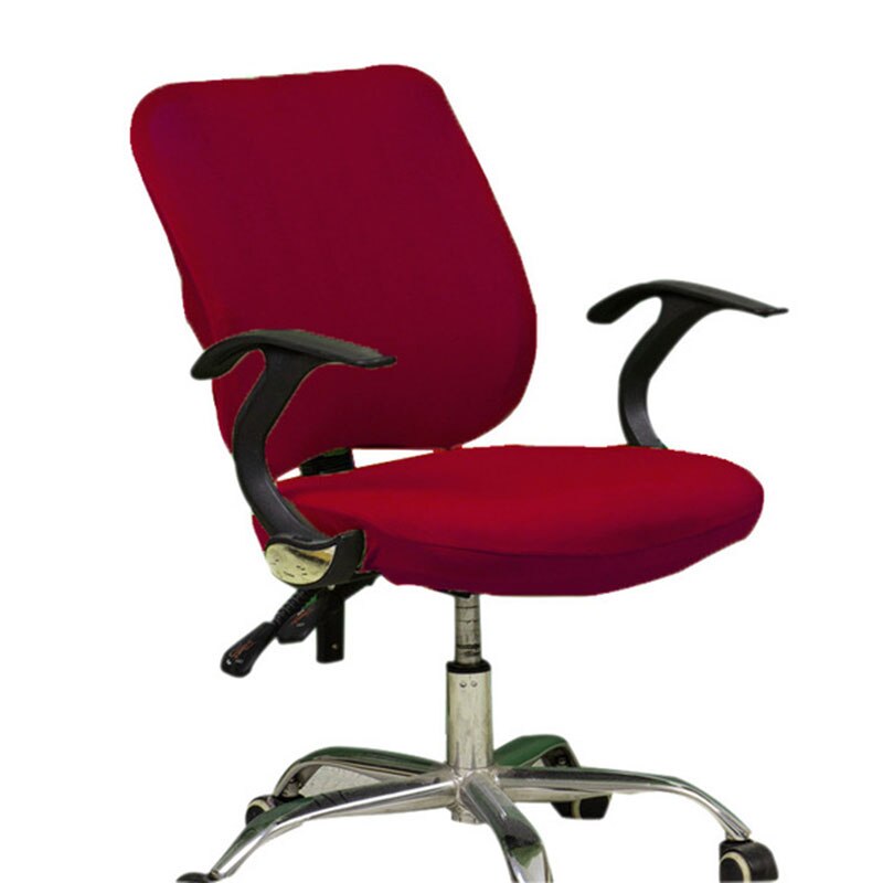 Universal Elastic Split Office Chair Cover Backrest Cover Office Chair Cover Protector Removable Stretch Split Seat Slipcover