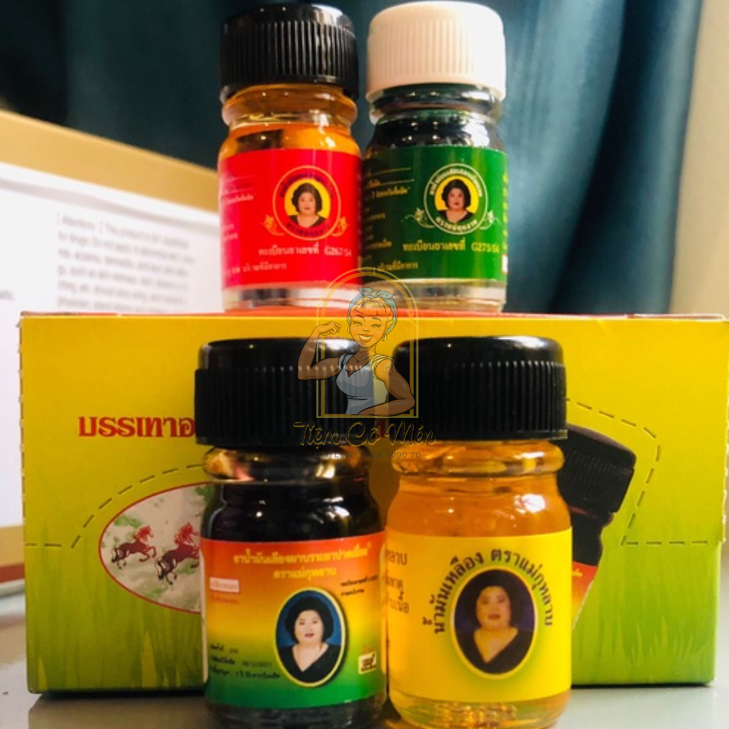 Dầu Gió Bà Mập (Dầu Gió Hoa Hồng - Dầu Bà Mập Thái Lan) - 3ml&23ml - Đủ Mùi