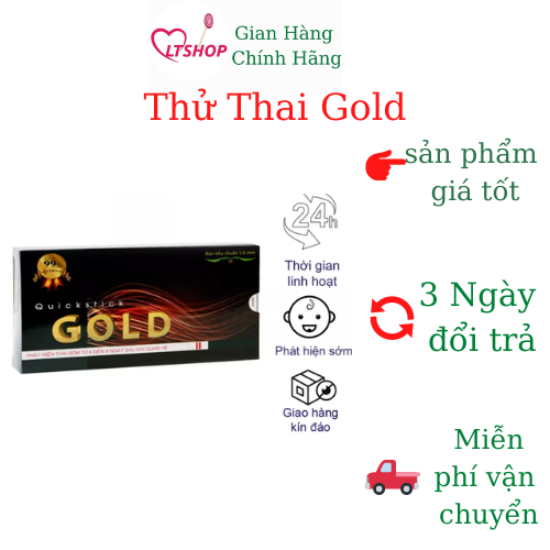 Que thử Thai Quickstick Gold - Que thử thai nhanh, chính xác, tiện lời