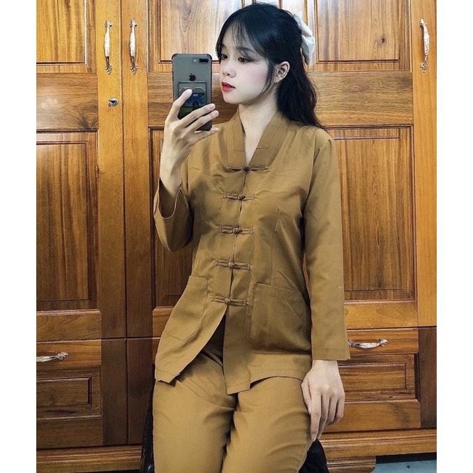 Đồ lam đi chùa # la hán nữ