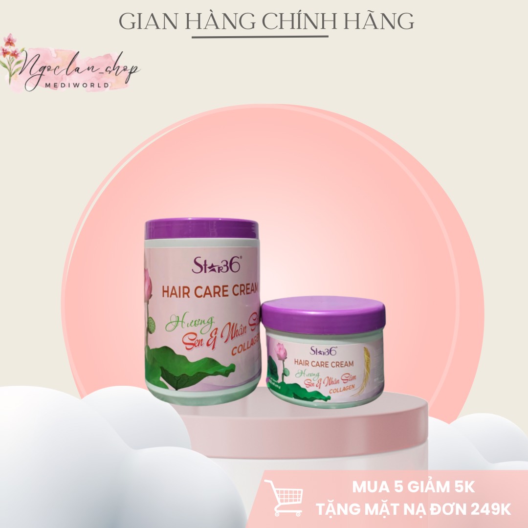 Hấp Ủ xả tóc Sen & Nhân Sâm & collagen cô đặc 500, 1000ml