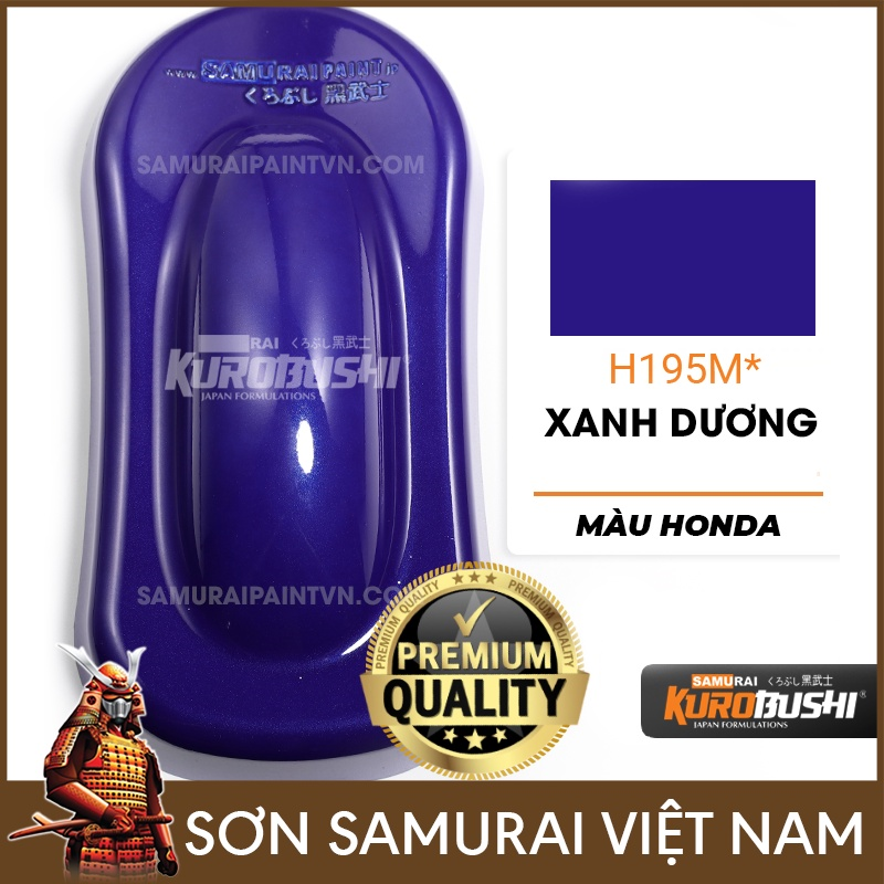 Chai sơn xịt Samurai màu xanh dương H195M