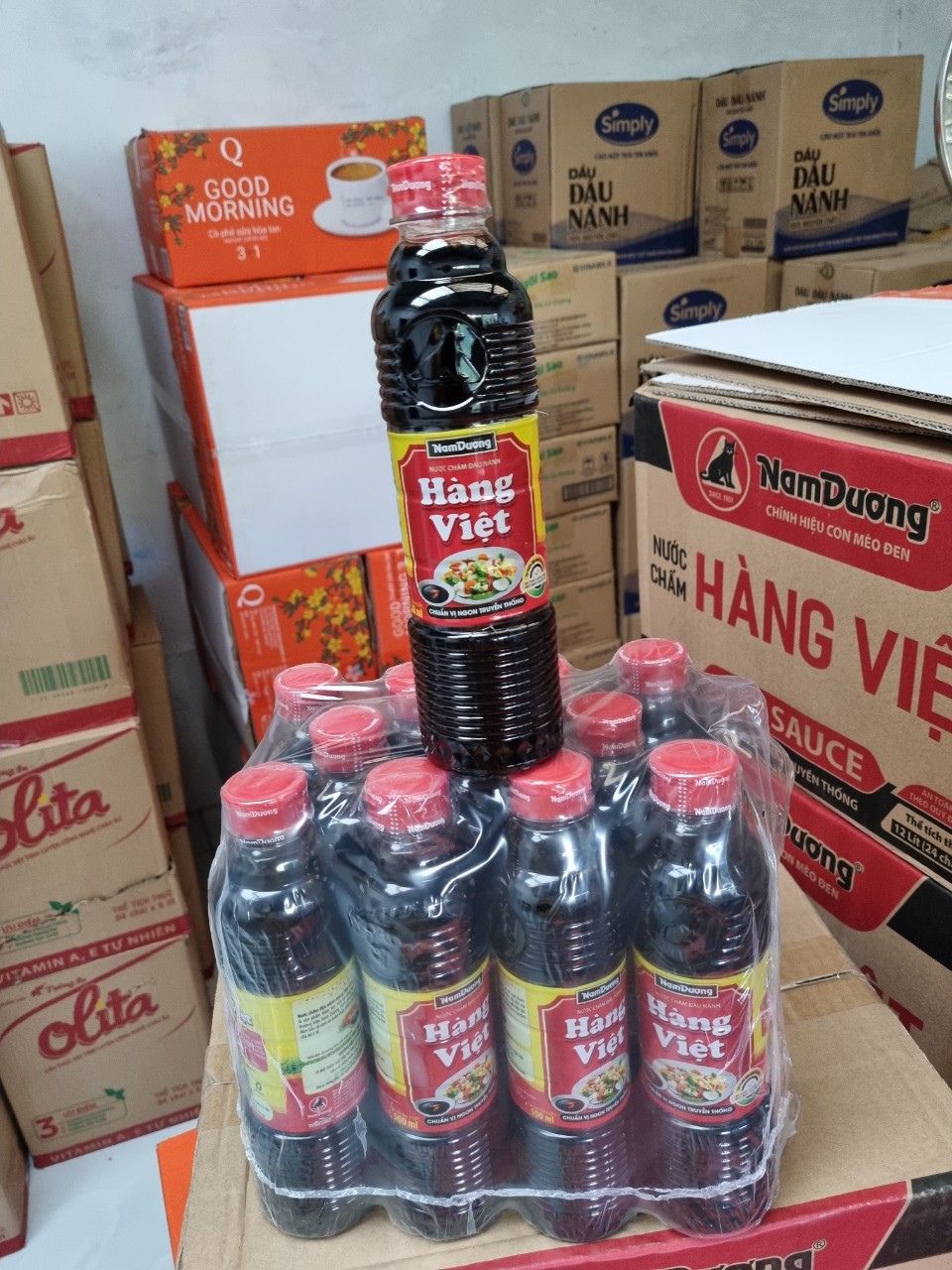 Combo 12 Chai Nước Tương Hàng Việt Chai 500ml