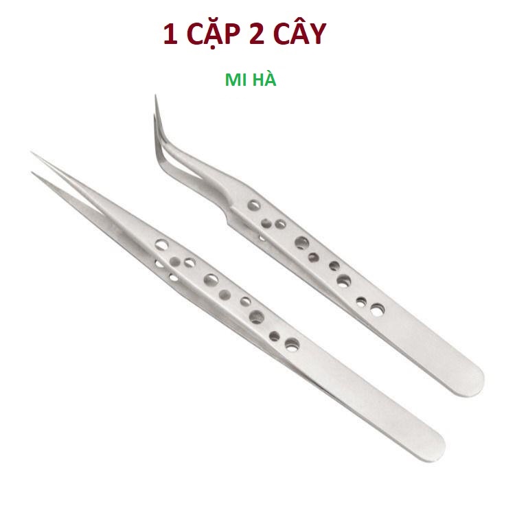 Cặp nhíp classic căn bảncombo 2 cây nhíp tách mi nhíp nối classic _ nhíp gắp mi nối_phụ kiện mi hà