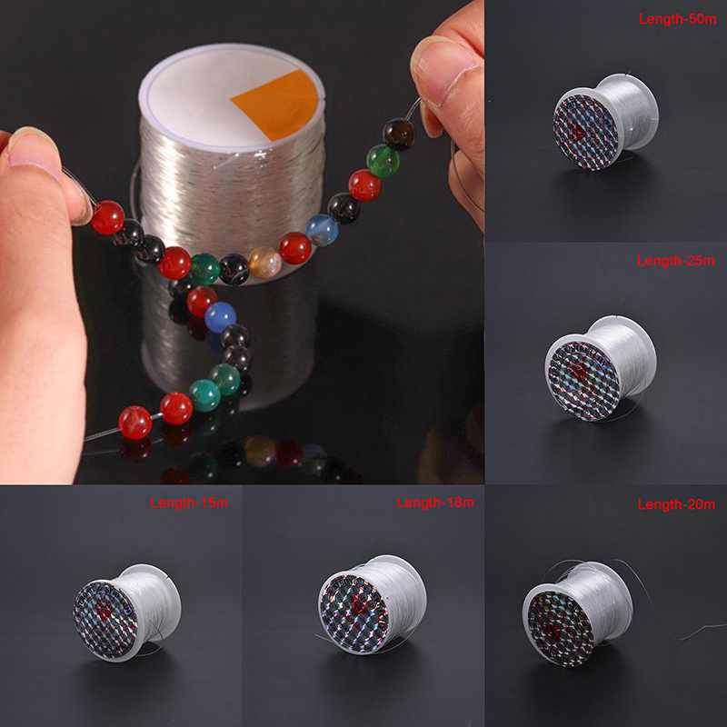 1 Roll Thread Beading String Transparent Inelastic Bracelet Necklace DIY Making. 