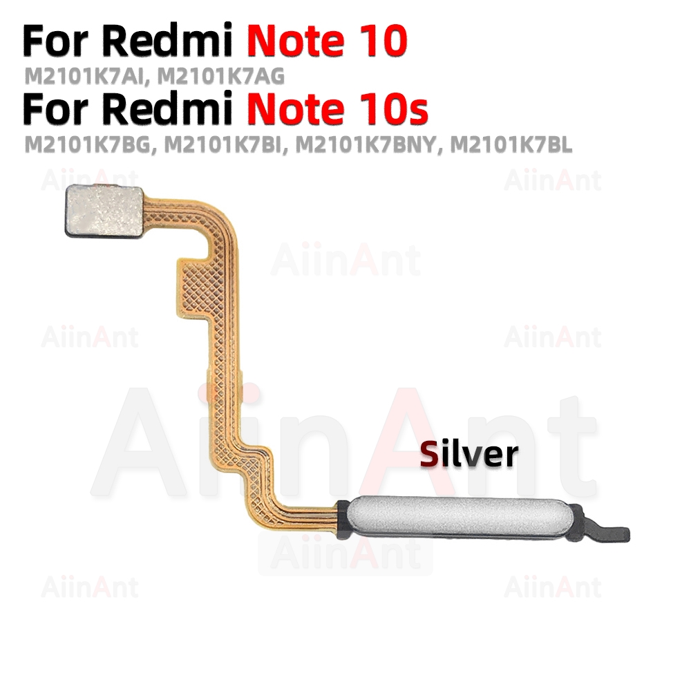 NEW Home Side Power Button Touch ID fingerprint Finger Sensor Scanner Flex For Xiaomi Redmi Note 10 4G 5G. 