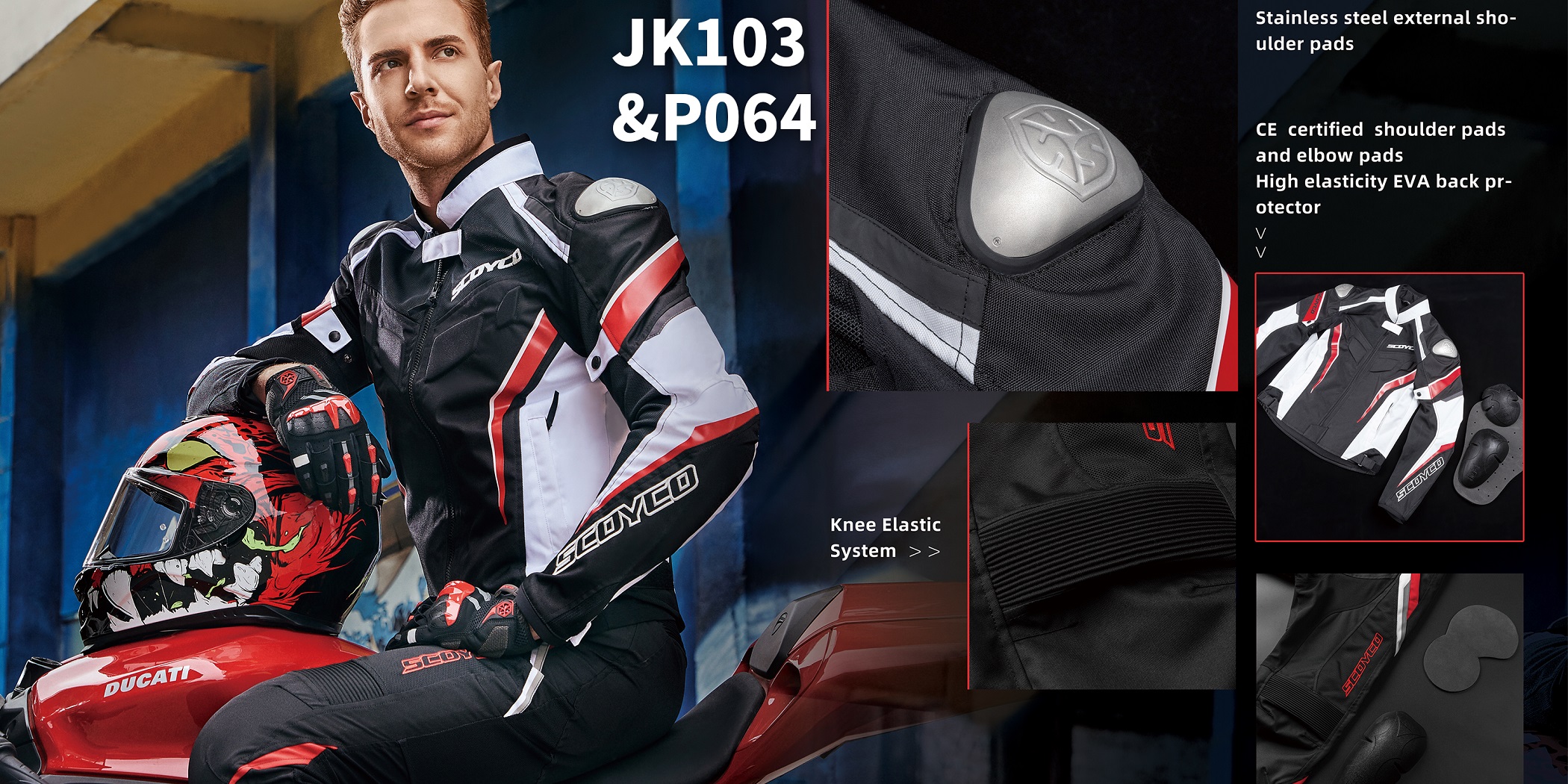 Áo Giáp bảo hộ mô tô Scoyco JK103