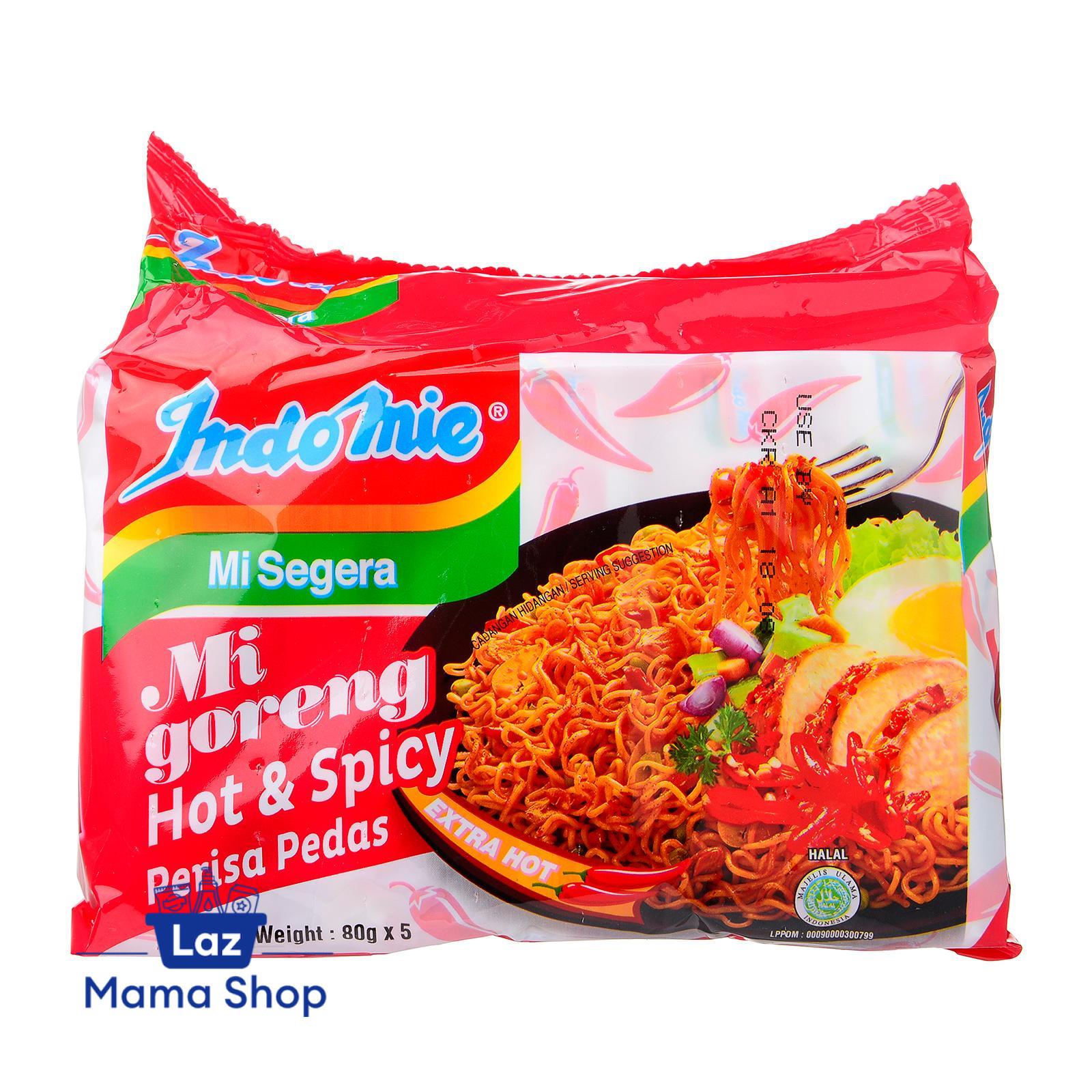 Indomie Mi Goreng Hot And Spicy Flavour Instant Noodles (Laz Mama Shop ...