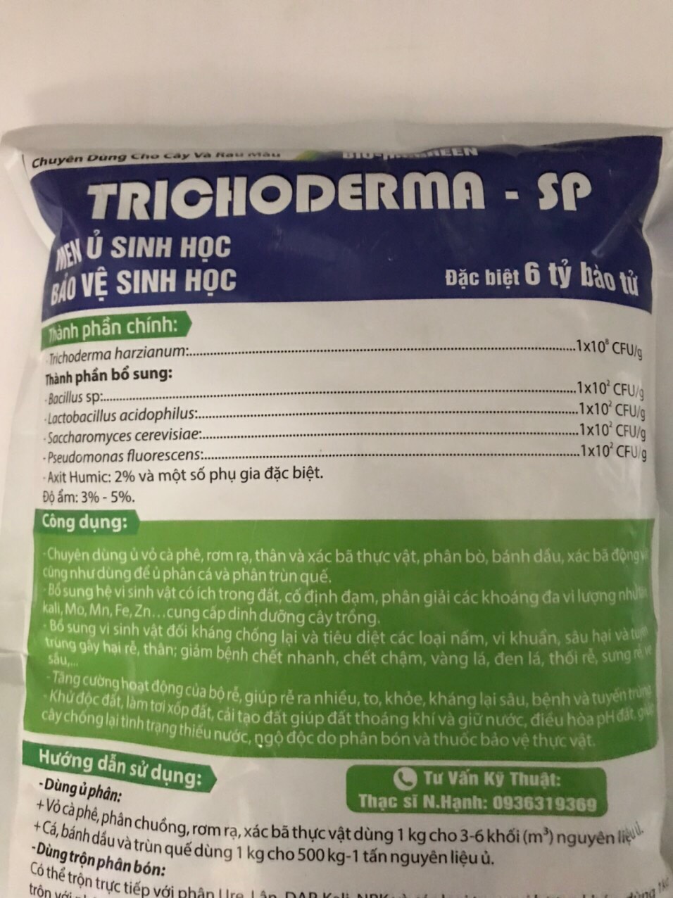 Men vi sinh TRICHODERMA 1kg