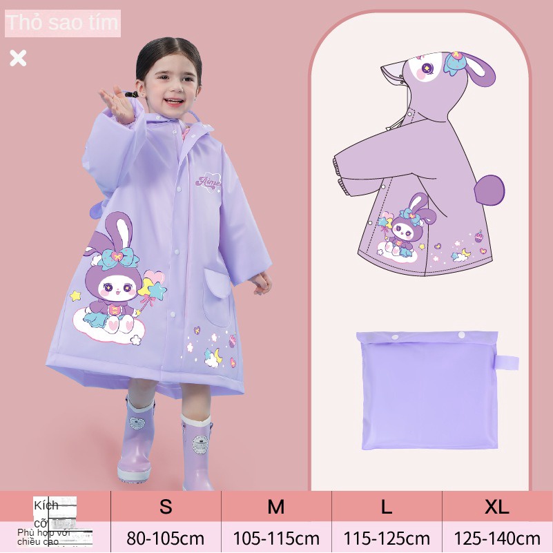 Áo Mưa Trẻ Em Chất Liệu Eva Dễ Thương