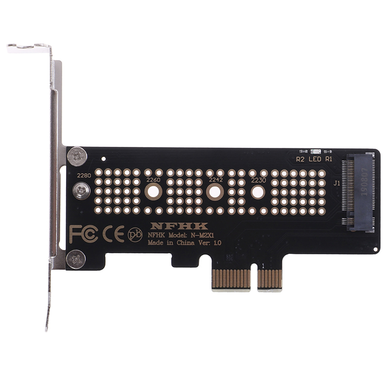 Youth Sprit NVMe PCIe M.2 NGFF SSD to PCIe x1 adapter card PCIe x1 to M.2 card with bracket