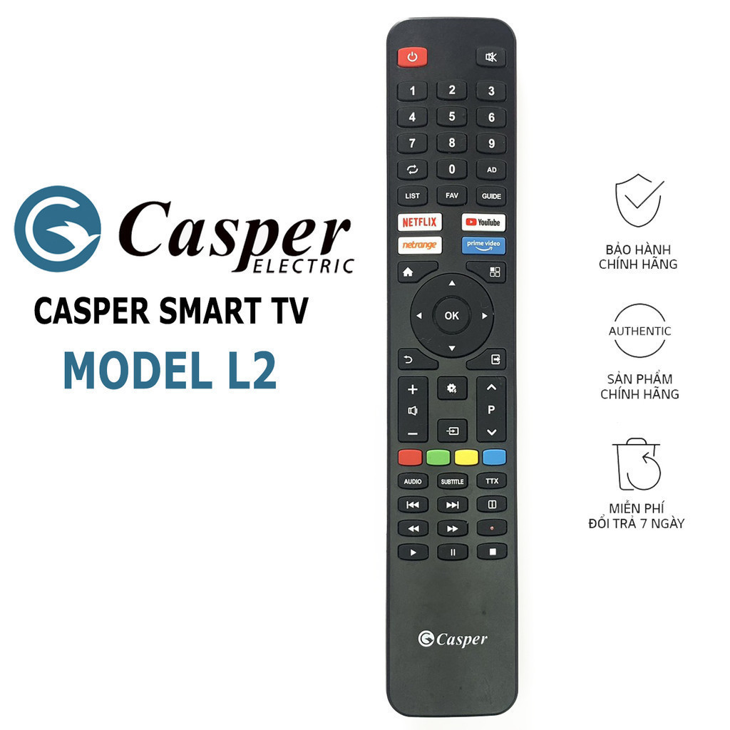 Điều khiển casper l2 tv smart loại đẹp