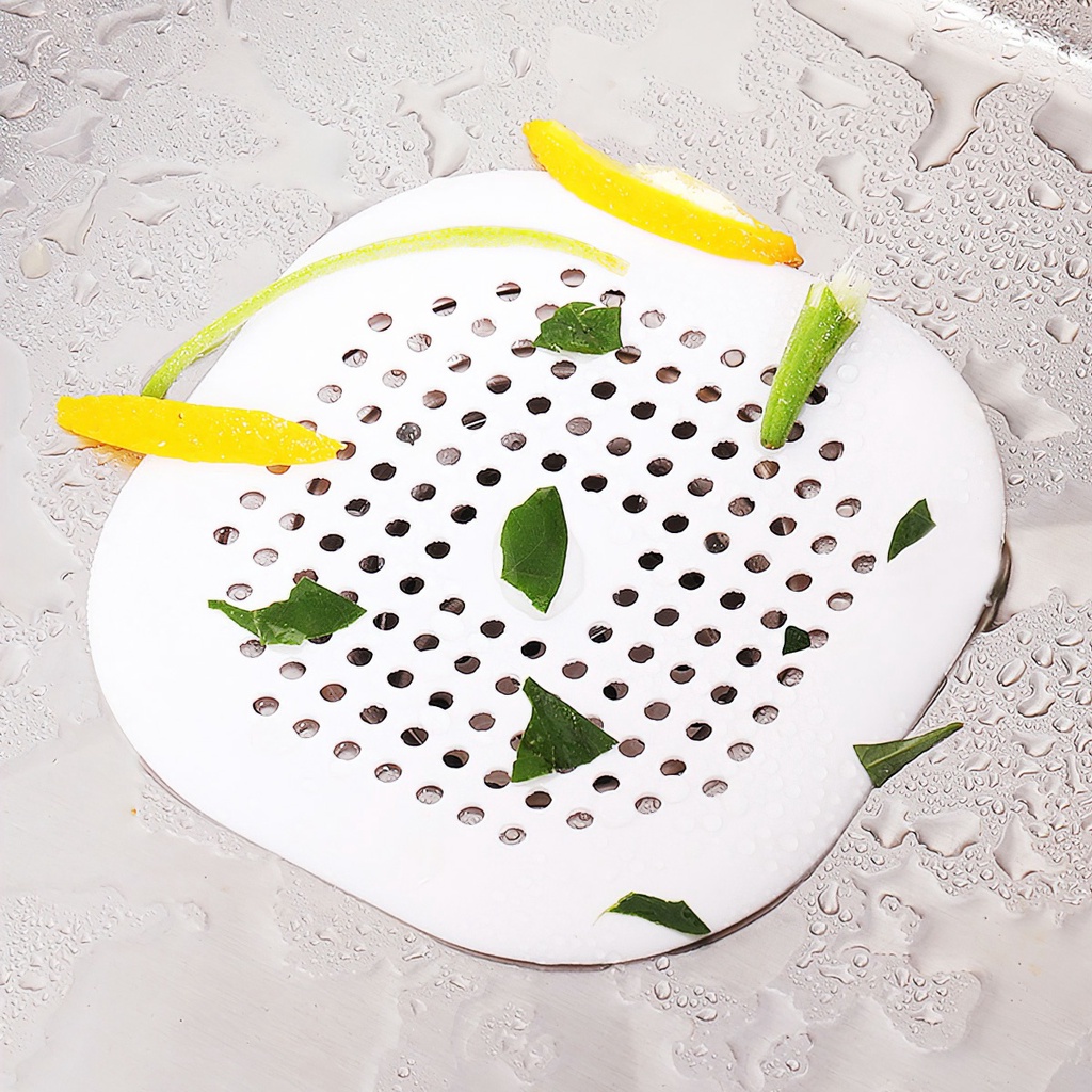 Lumbley Lưới lọc rác cống thoát nước TPR 14cm x 14cm Chống tắc nghẽn, chống rỉ, bền cho bồn rửa, bồn tắm 1 cái
