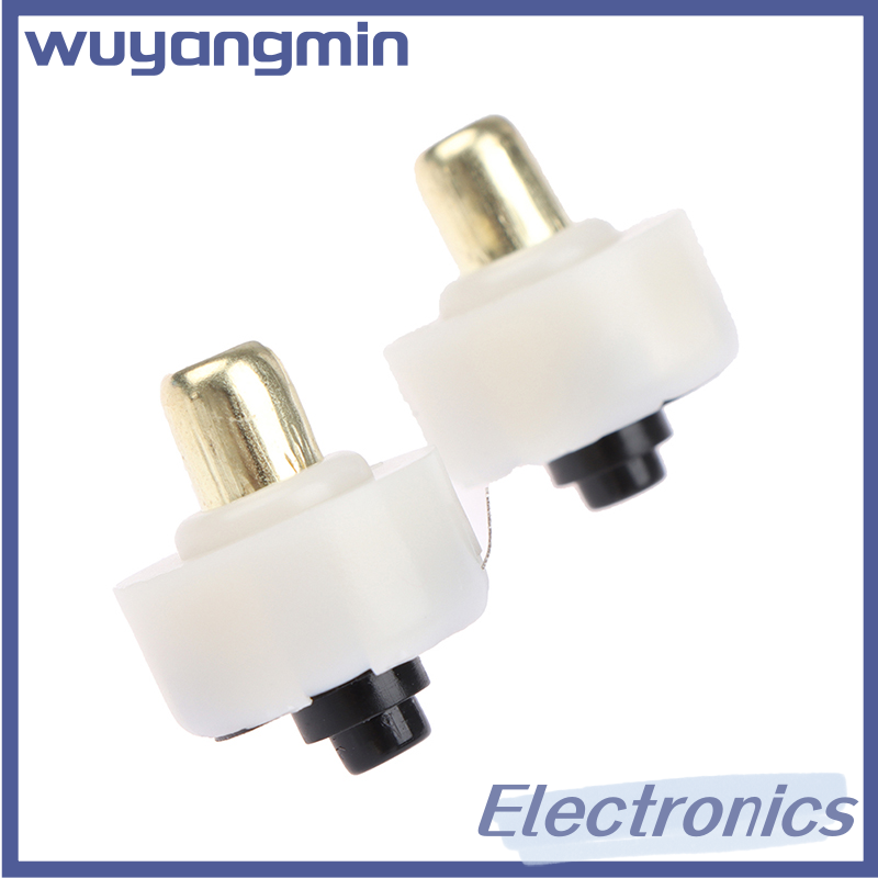 wuyangmin 2Pcs 17mm LED Flashlight Push Button Switch ON OFF Electric Torch Tail Switch