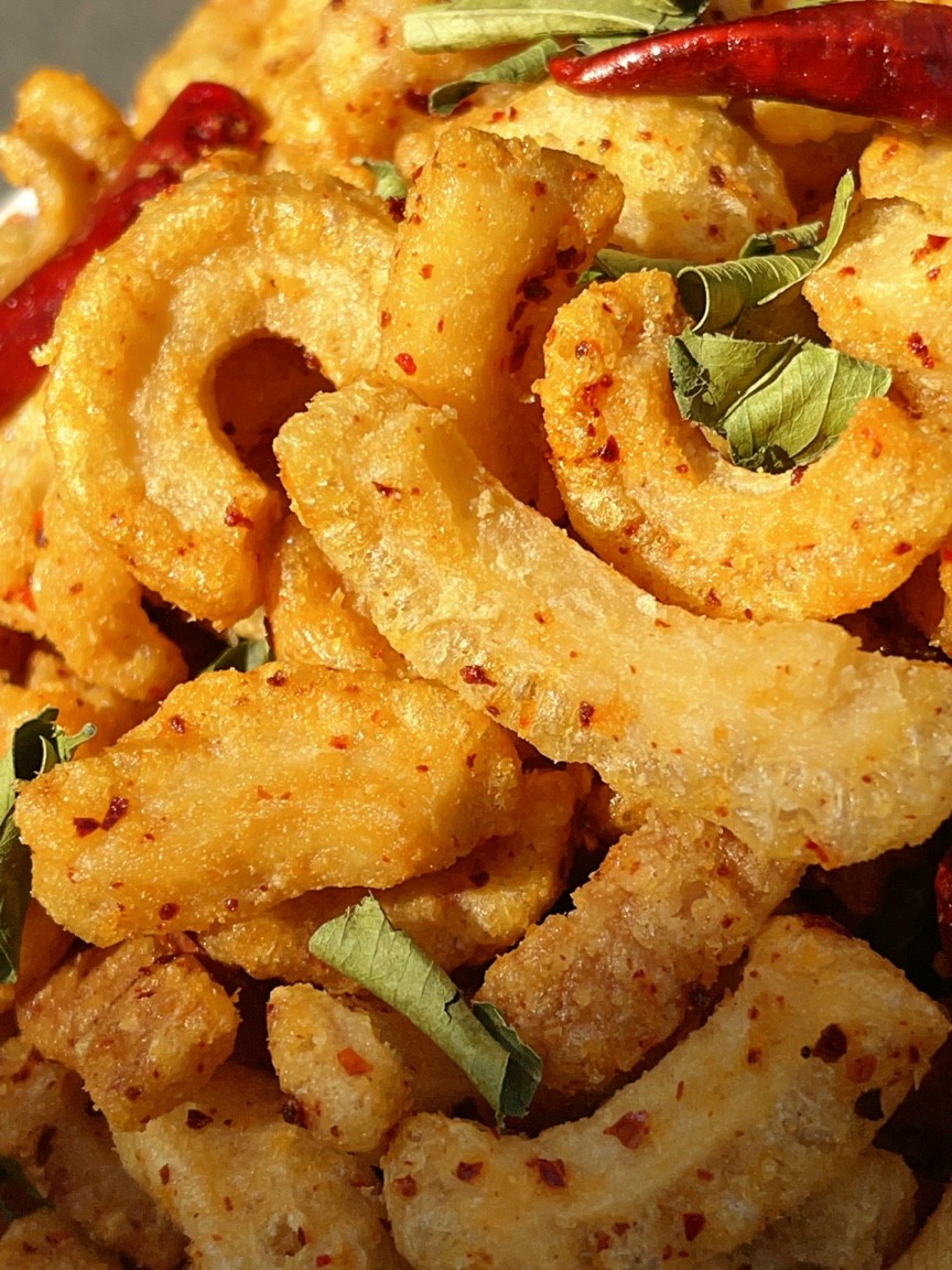 Tóp mỡ muối ớt lá chanh thơm ngon 250g/ 500g/ 1kg - đồ ăn vặt siêu ngon