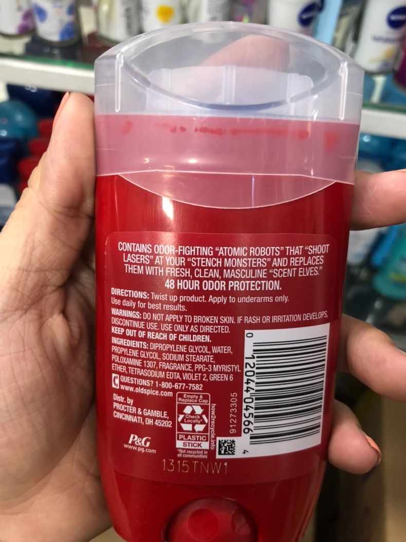 Sáp Khử Mùi Cho Nam OLD SPICE PURE SPORT 85gr