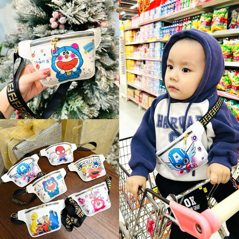 túi bao tử in hình dễ thương cho bé caboxin