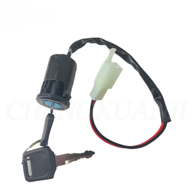Moped Ignition Key Switch 2 Wire 28mm Hole ATV Dirt Bike Accessory ...