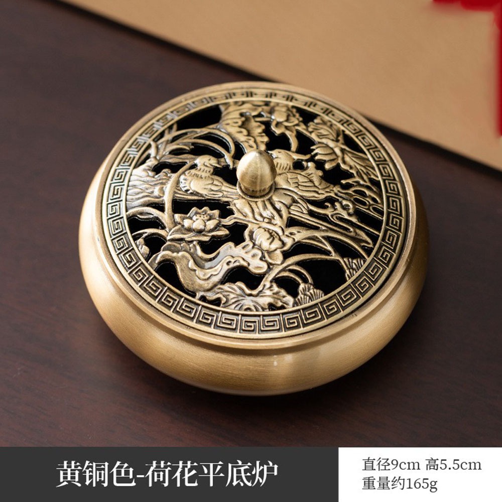 🐉Dragon Phoenix Bronze Incense Burner 铜香炉风水檀香炉盘香炉线