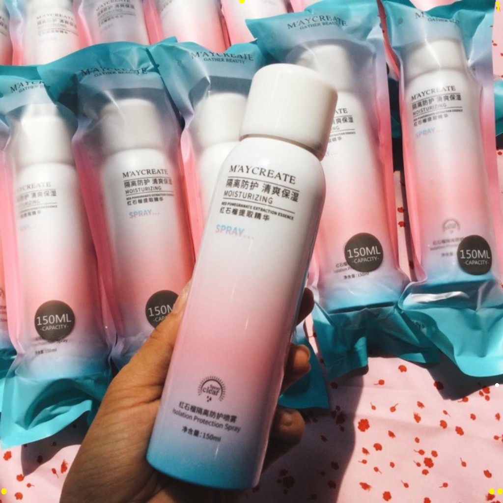 [Hcm]Maycreate Skin Brightening Sunscreen Spray 150ml Spf35