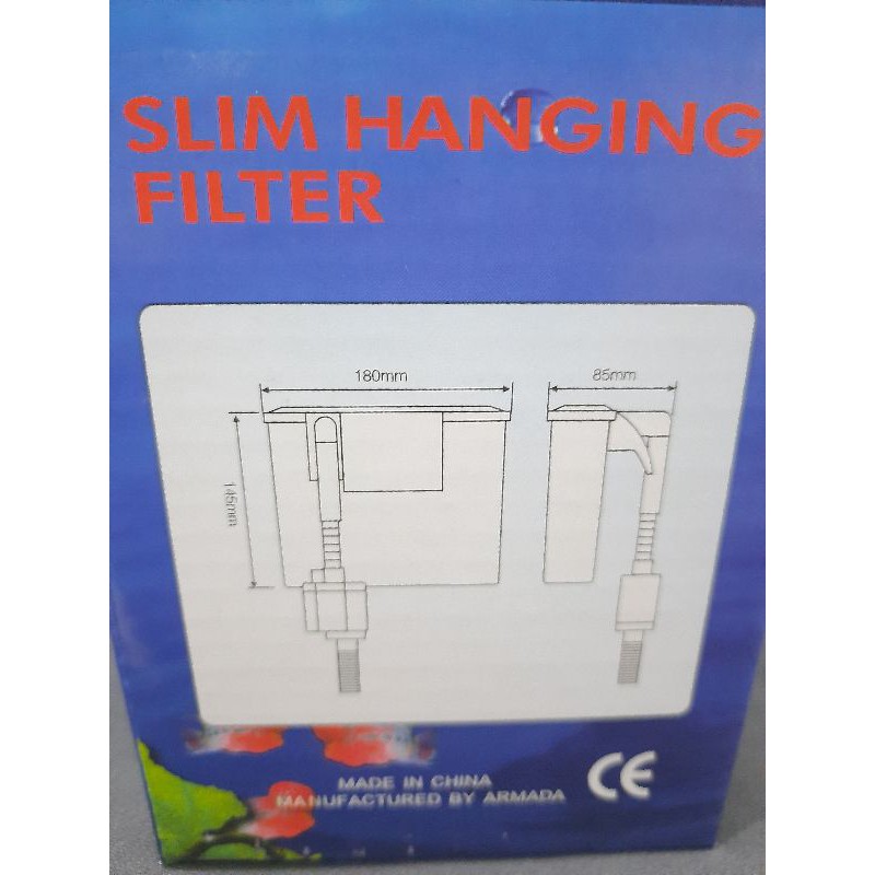 POMPA AQUARIUM SLIM HANGING FILTER ARMADA AR 602