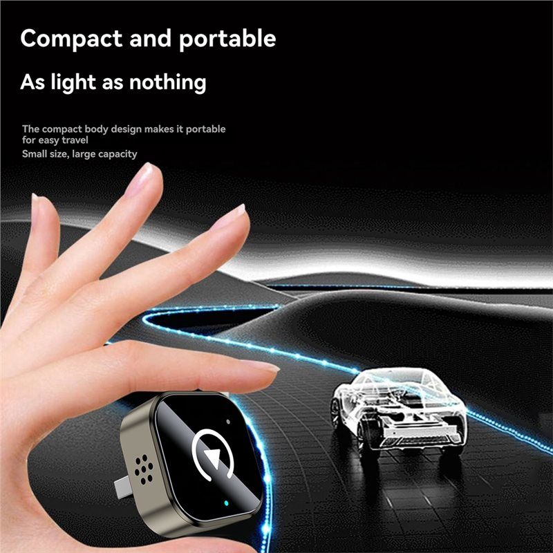 2IN1 Wireless CarPlay Android Auto Adapter BT+WIFI USB Dongle Plug Play Mini Smart Box Convert Wired Carplay to Wireless.