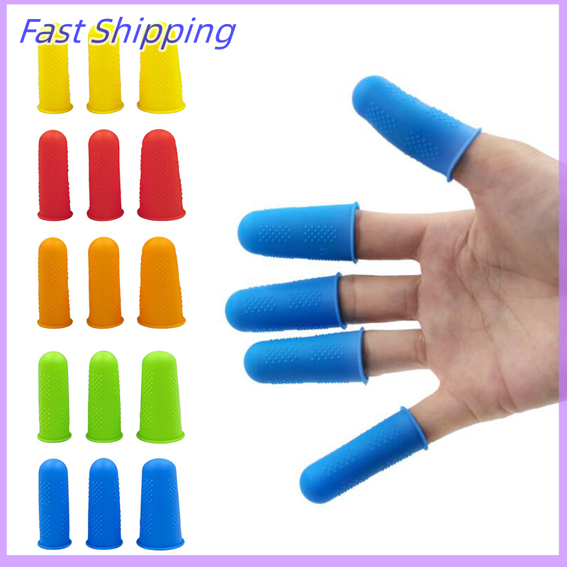 🔥🔥🔥【Fast Shipping】 3Pcs Silicone Anti-cut Heat Resistant Finger Protector Fingers Cap Cooking Tool