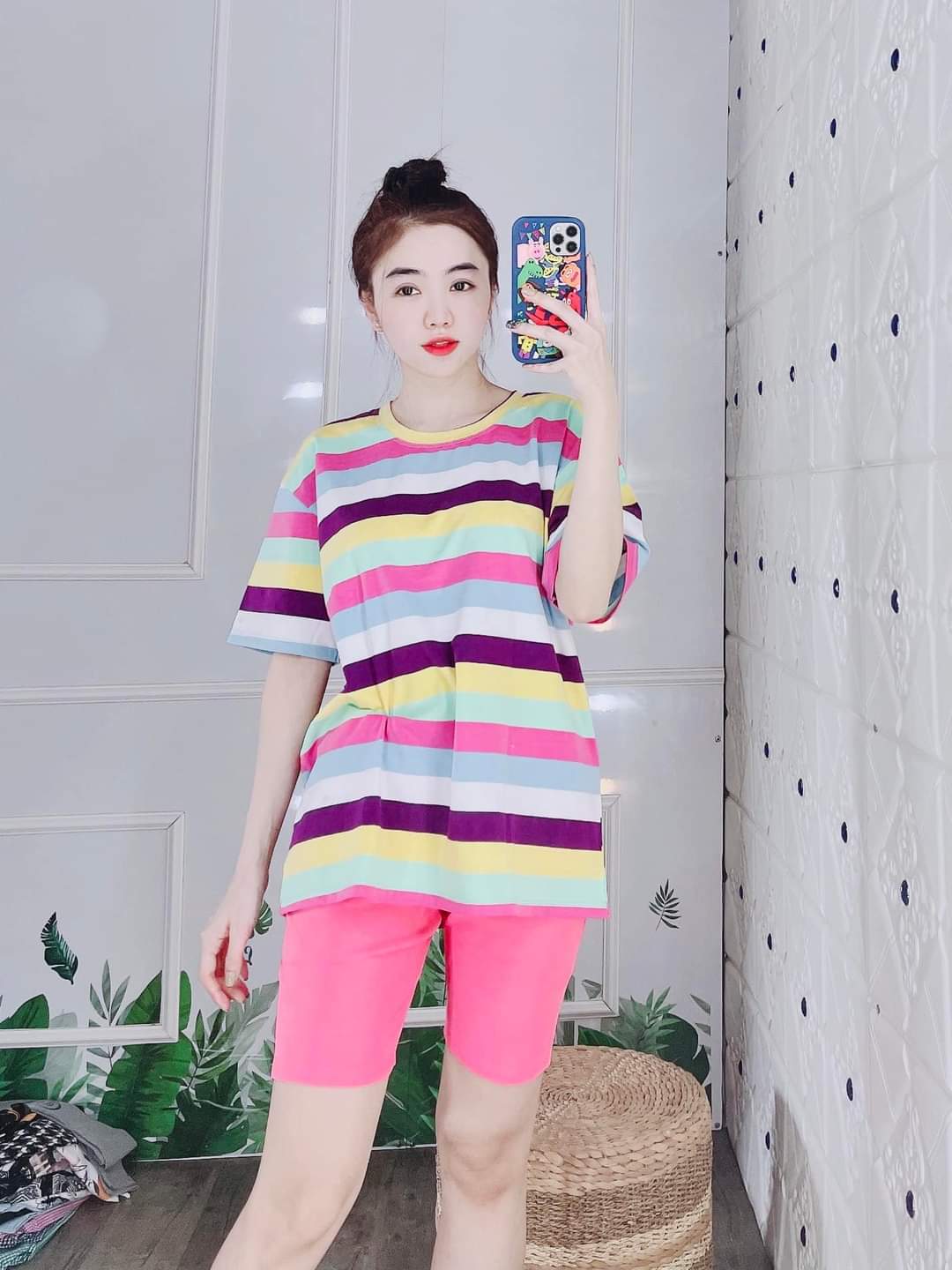 Set đồ bộ lửng mặc nhà mùa hè