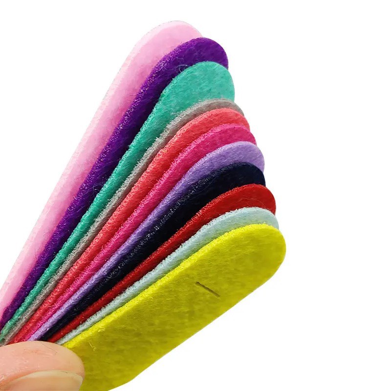 10 Cái phôi vải nỉ lót kẹp tóc handmade