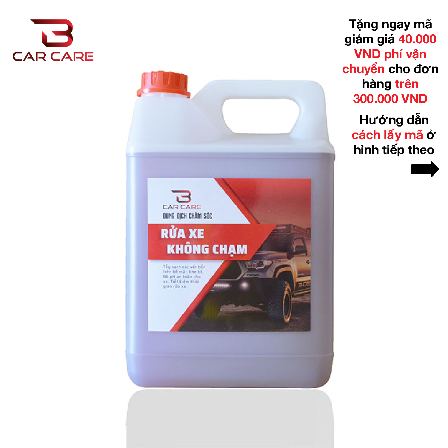 [HCM]NƯỚC RỬA XE KHÔNG CHẠM DN6  ((5 Lít)