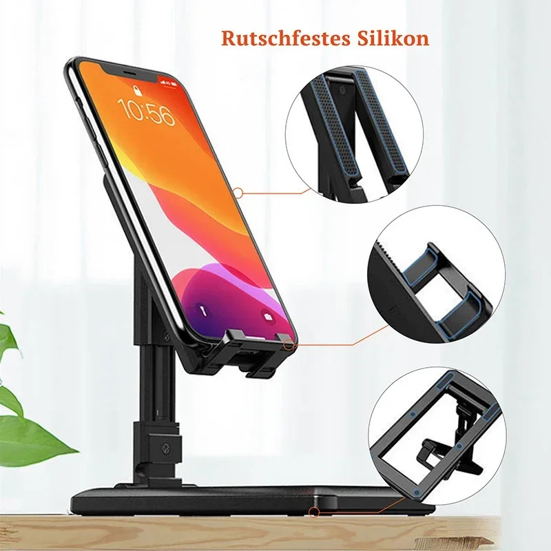 Có thể gập lại máy tính bảng điện thoại di động điện thoại để bàn chân đế cho iPad iPhone Samsung Bàn Chủ bàn có thể điều chỉnh Bracket Đế đỡ điện thoại thông minh